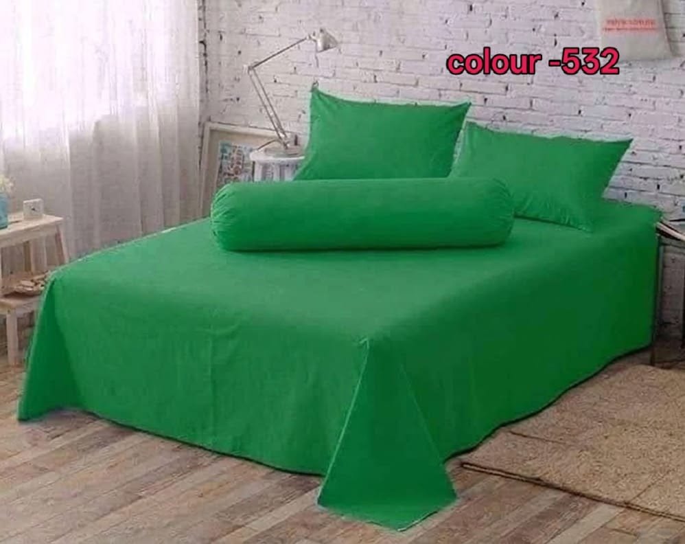 532 KING SIZE SOLID COLOUR 100% COTTON BEDSHEET (color no-532) - Image 1
