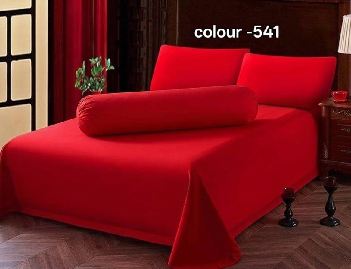 541 KING SIZE SOLID COLOUR 100% COTTON BEDSHEET (color no-541) - Image 1