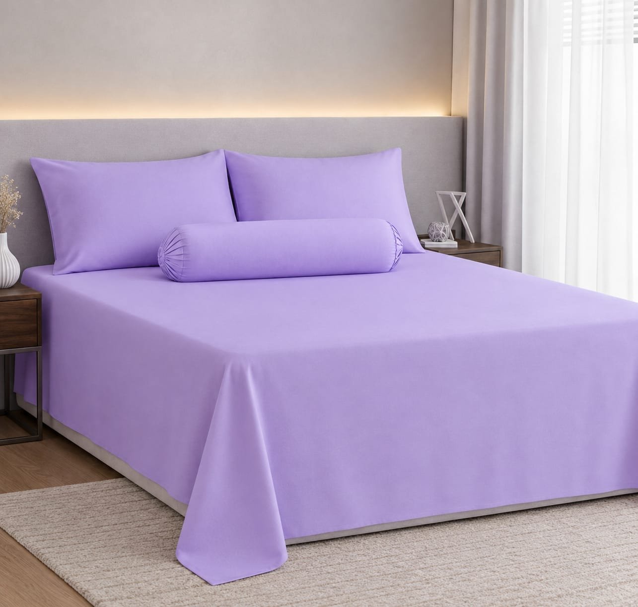 IMG-20261027-WA0003 KING SIZE SOLID COLOUR 100% COTTON BEDSHEET (color no-542) - Image 1