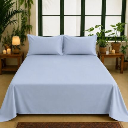 KING SIZE SOLID COLOUR 100% COTTON BEDSHEET (color no-43)