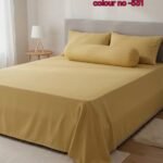 KING SIZE SOLID COLOUR 100% COTTON BEDSHEET (color no-531)