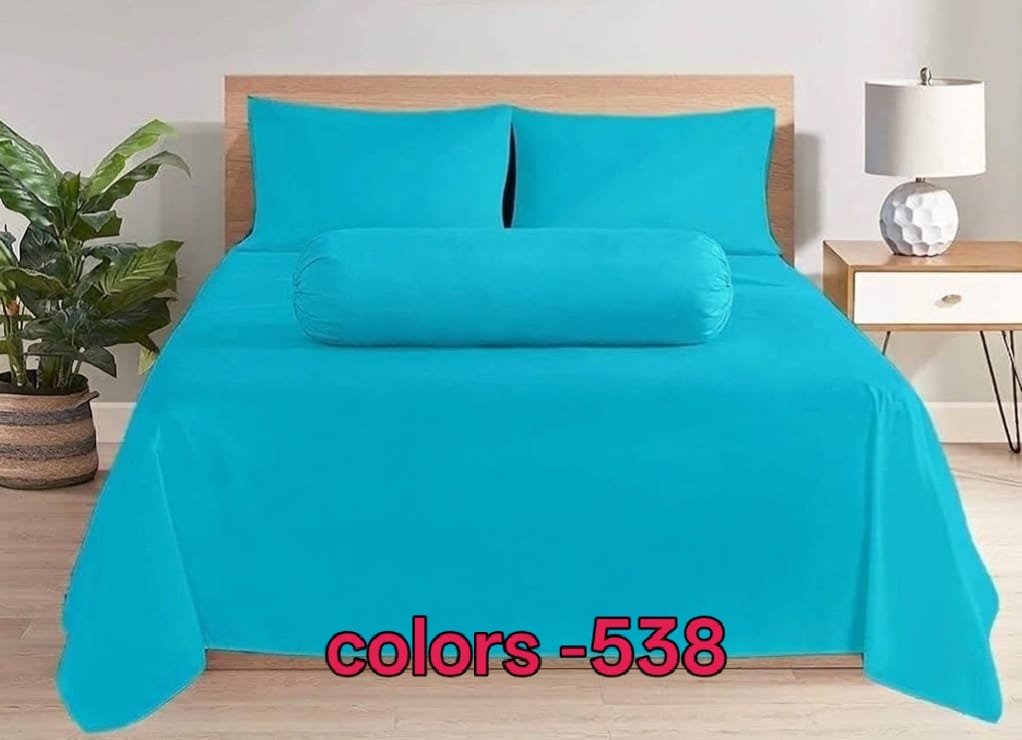 WhatsApp Image 2026-09-23 at 12.53.20 PM KING SIZE SOLID COLOUR 100% COTTON BEDSHEET (color no-538) - Image 1