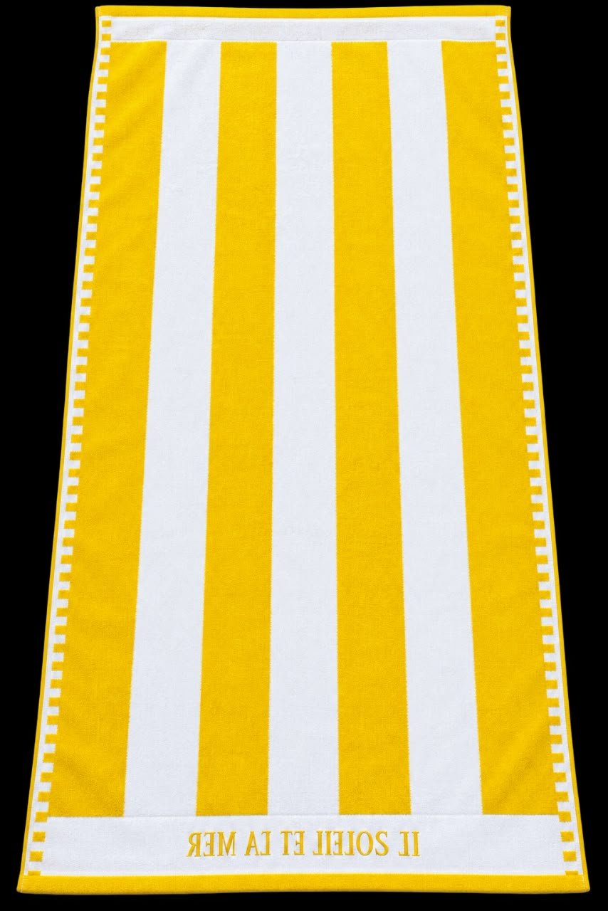 34 1 পিস ভিআইপি টাওয়াল VIP Towel yellow color - Image 1
