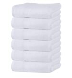 ৬ পিস হ্যান্ড   টাওয়াল  কম্ব সেট white color - Image 2