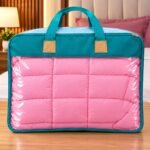 5 pcs set Comforter ৫পিস সেট কমফোটার (color no-2) pink color - Image 3