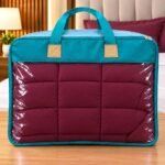 5 pcs set Comforter ৫পিস সেট কমফোটার (color no-3) maroon color - Image 3