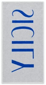 1 পিস  ভিআইপি  টাওয়াল  VIP Towel   Blue color Sicily print - Image 2
